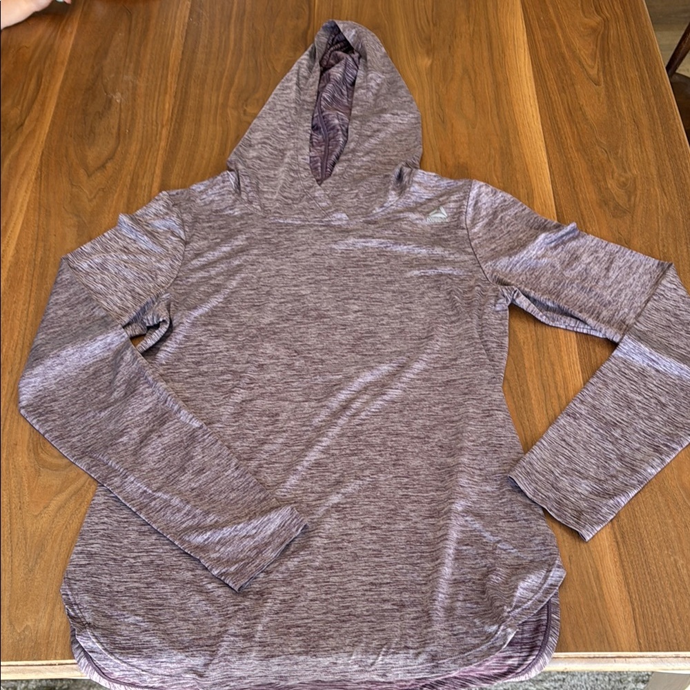 Reebok Purple Relaxed Hooded Shirt